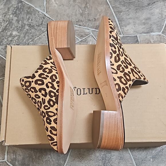 New in Box Soludos Venetian Leopard Mule Sz 5 - Picture 12 of 13